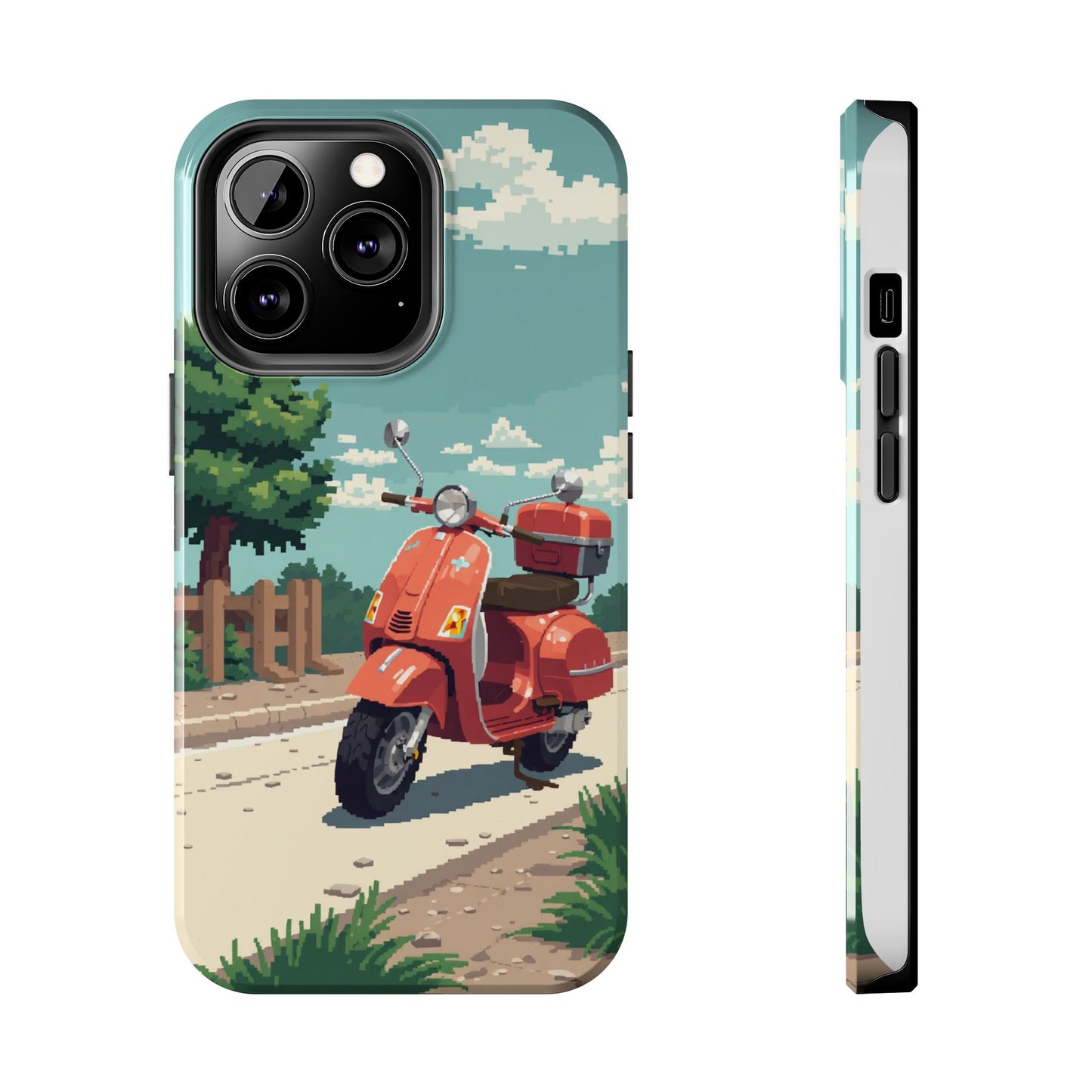 Retro Scooter Phone Case - Tough & Stylish Protection