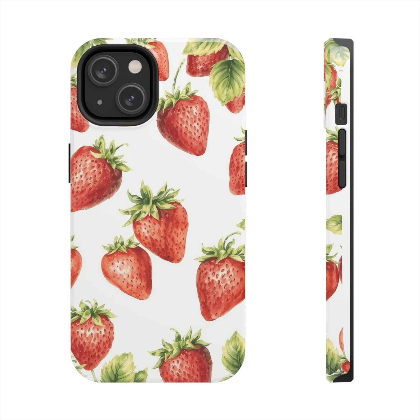 Strawberry Tough Phone Case - Durable Protection with a Fresh Design - for iPhone