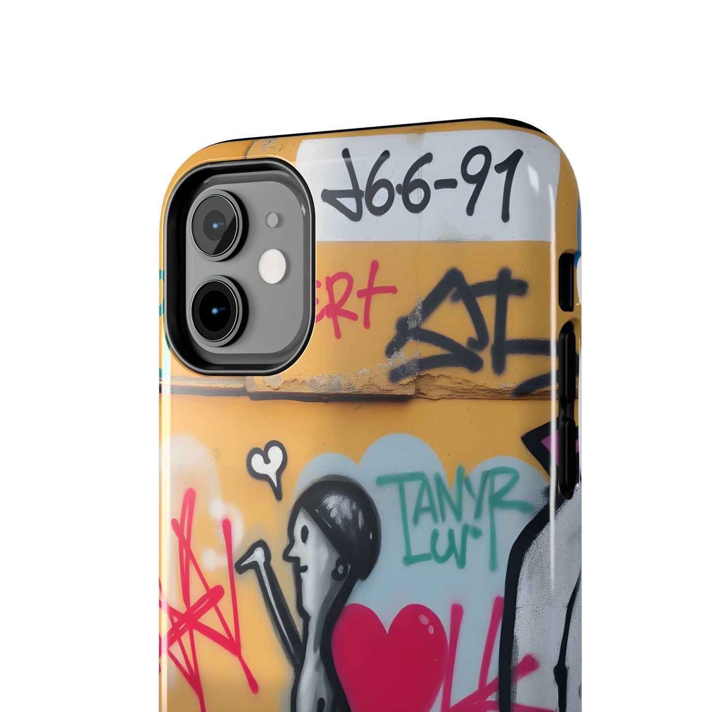 Urban Cupid Graffiti Tough Phone Case - Durable Protection with Street Art Vibe - for iPhone