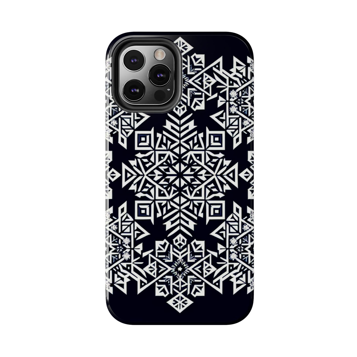 Winter Wonderland Tough Phone Case - Digital Snowflake - for iPhone
