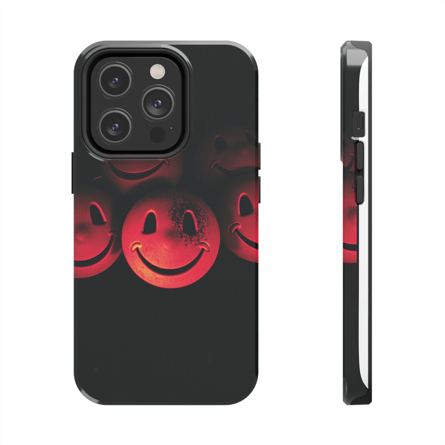 Smiley Face Tough Phone Case - Durable Protection with Fun Design