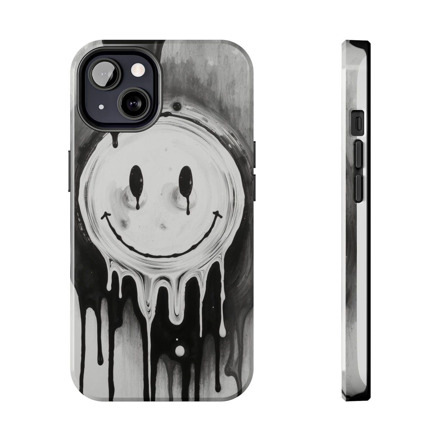 Dripping Smiley Tough Phone Case - Stylish & Durable Protection