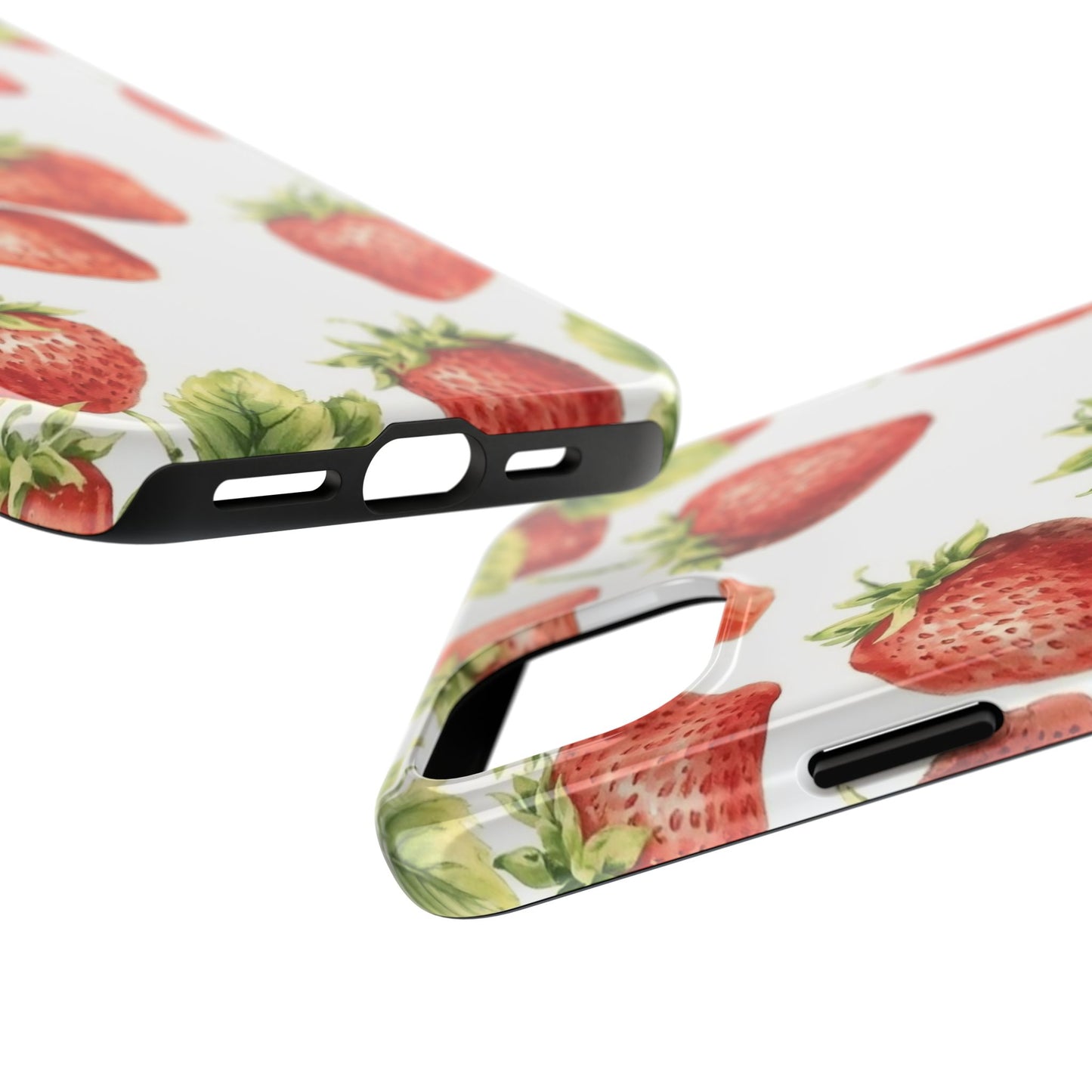 Strawberry Tough Phone Case - Durable Protection with a Fresh Design - for iPhone
