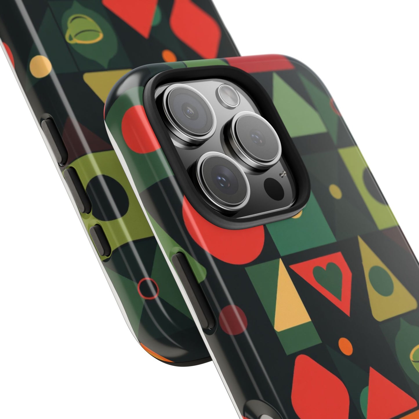 Vibrant Geometric Tough Phone Cases – Stylish Protection for Trendsetters - for iPhone