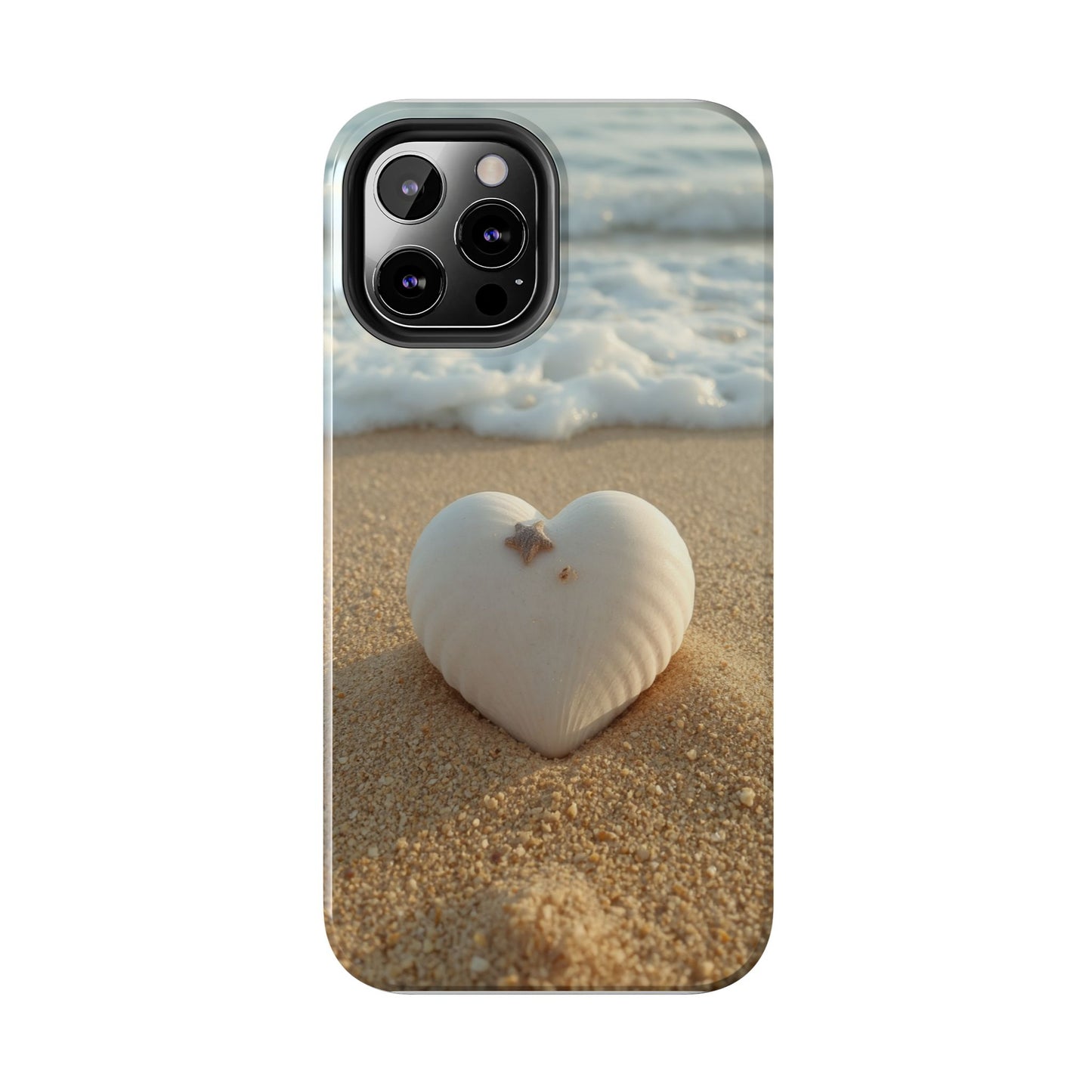 Heart Seashell Tough Phone Case for iPhone