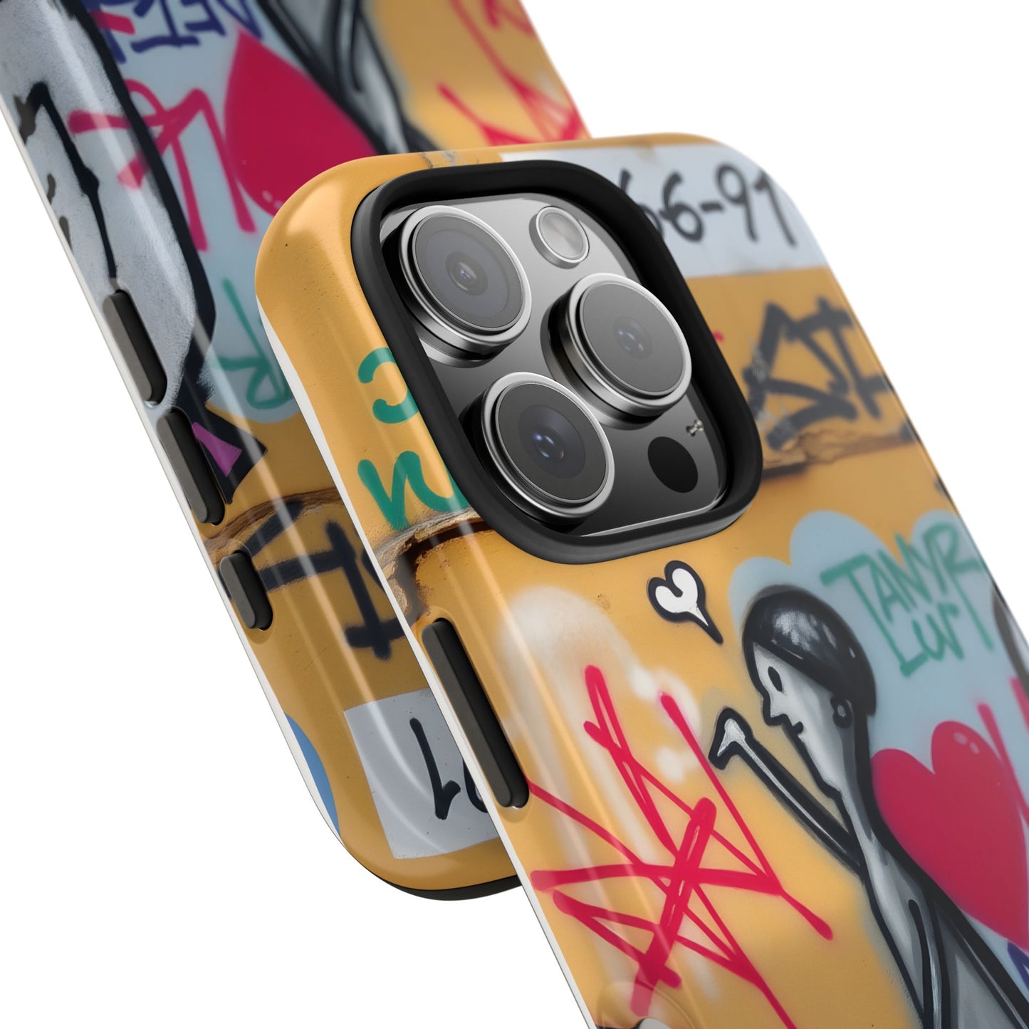 Urban Cupid Graffiti Tough Phone Case - Durable Protection with Street Art Vibe - for iPhone