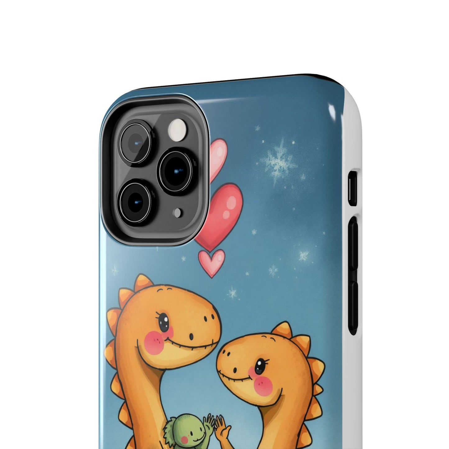 Dino Love Tough Phone Case - Cute & Durable Design for Kids & Parents