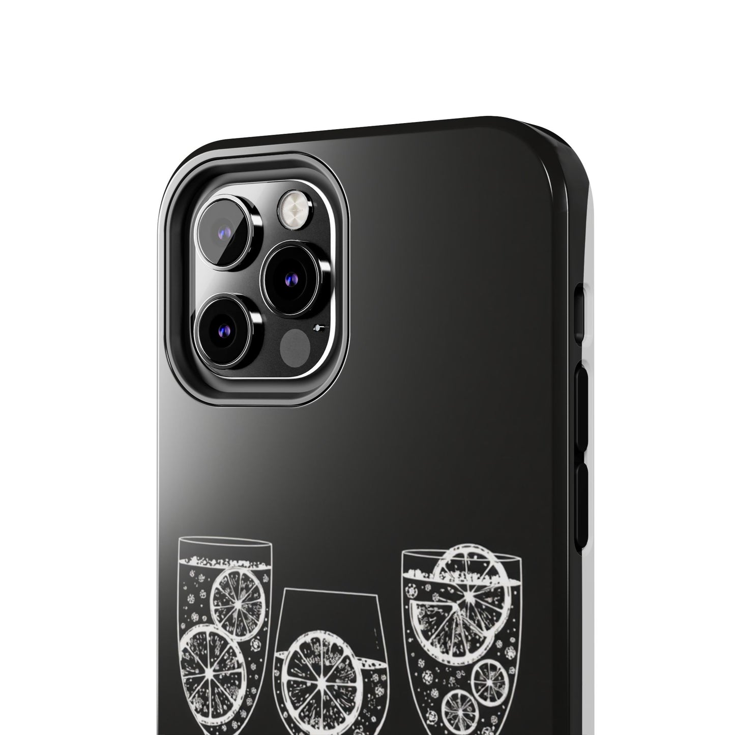 Stylish Tough Phone Cases with Citrus Glass Design, Protective Cases for Parties, Summer Events, and Everyday Use