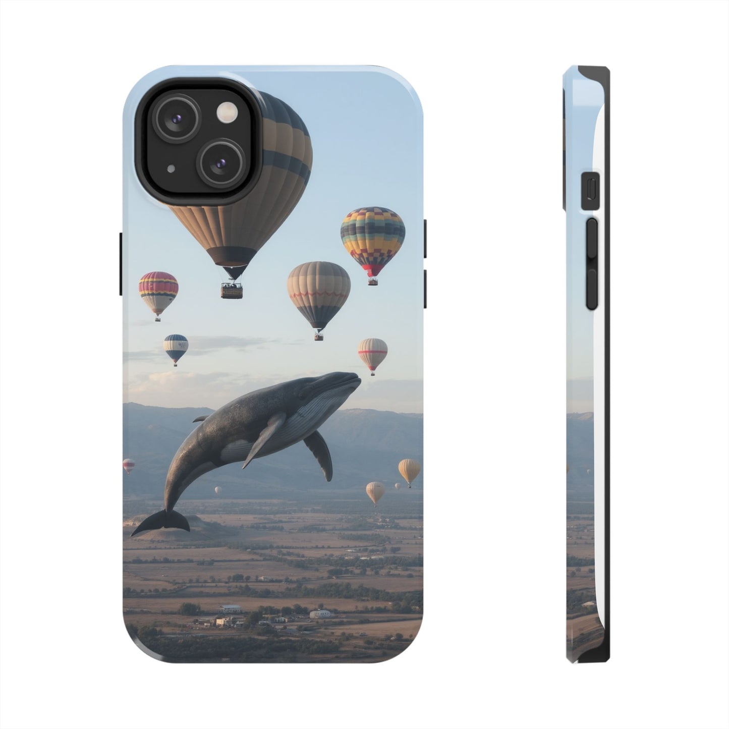 Whale Hot Air Balloon Tough Phone Case - Adventure & Nature Lovers