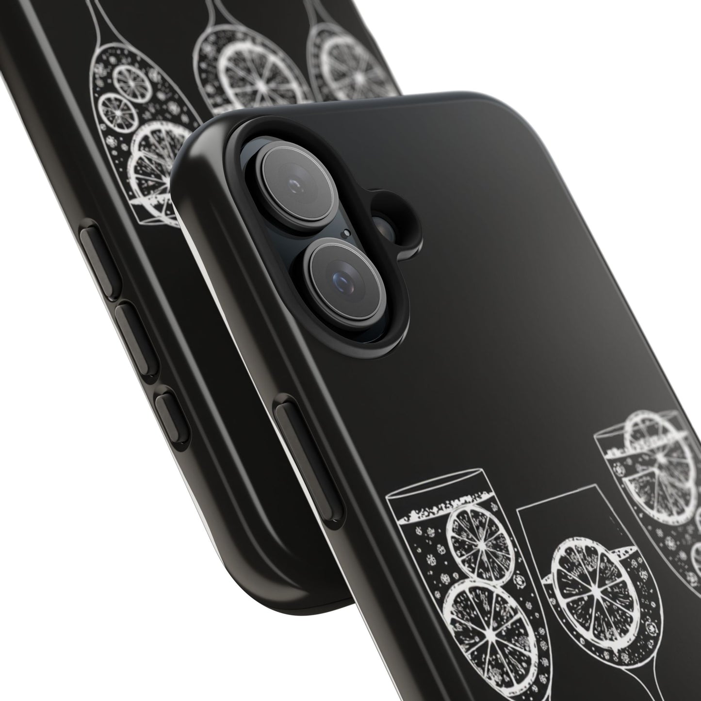 Stylish Tough Phone Cases with Citrus Glass Design, Protective Cases for Parties, Summer Events, and Everyday Use