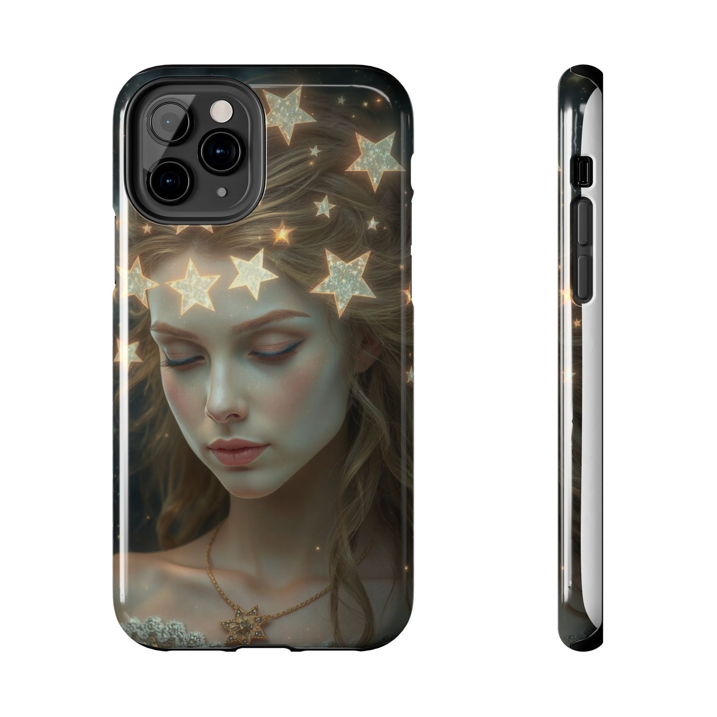 Celestial Dream Tough Phone Case - Artistic Starry Design for Style Enthusiasts