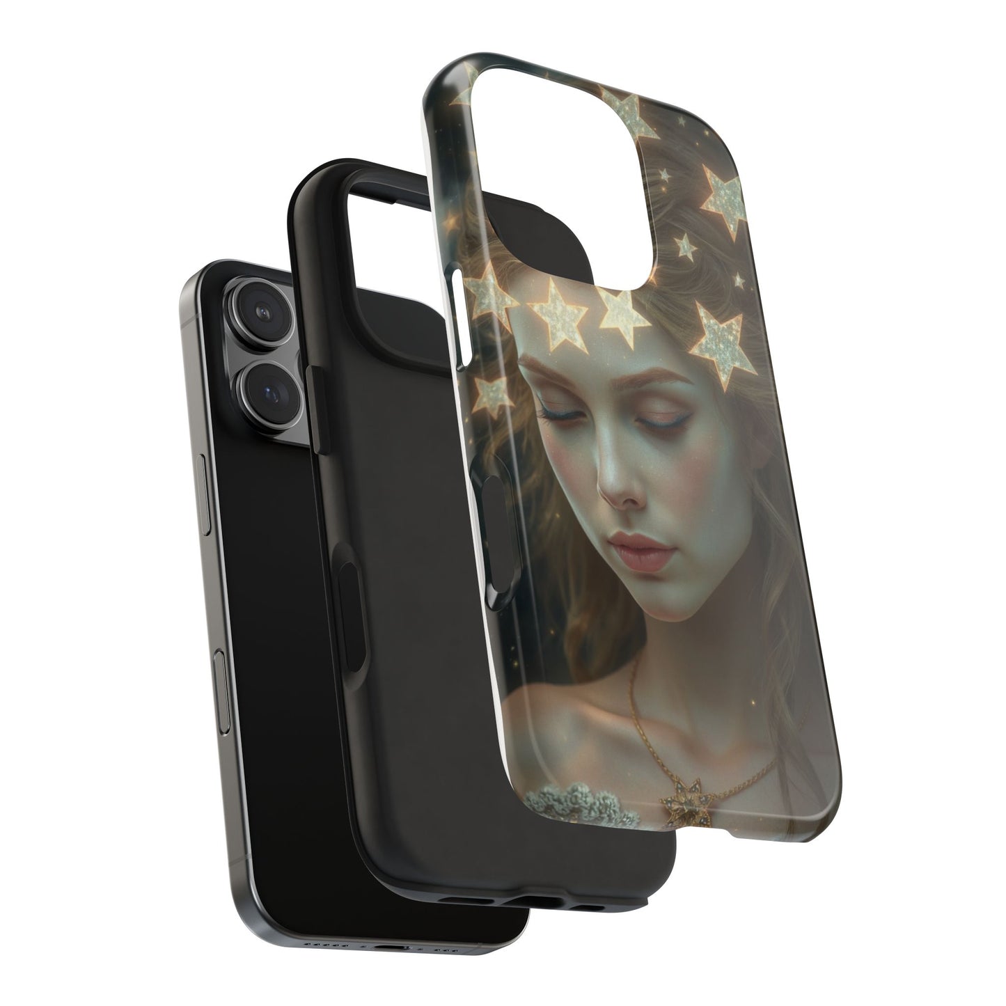 Celestial Dream Tough Phone Case - Artistic Starry Design for Style Enthusiasts