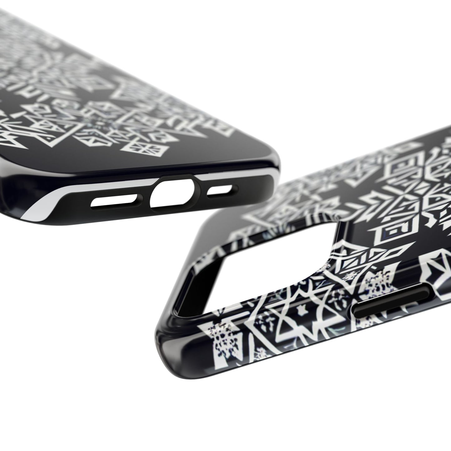 Winter Wonderland Tough Phone Case - Digital Snowflake - for iPhone