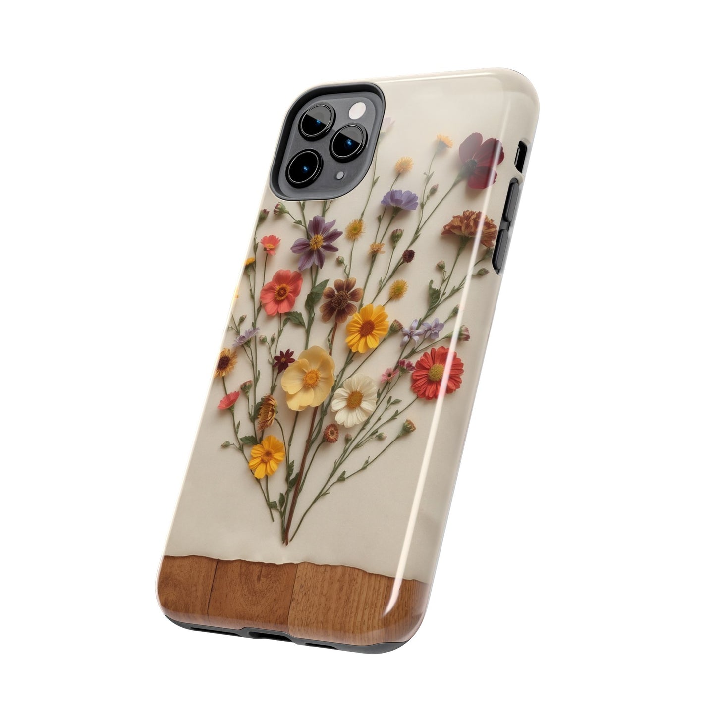 Floral Tough Phone Case - Durable Protection with Nature-Inspired Design