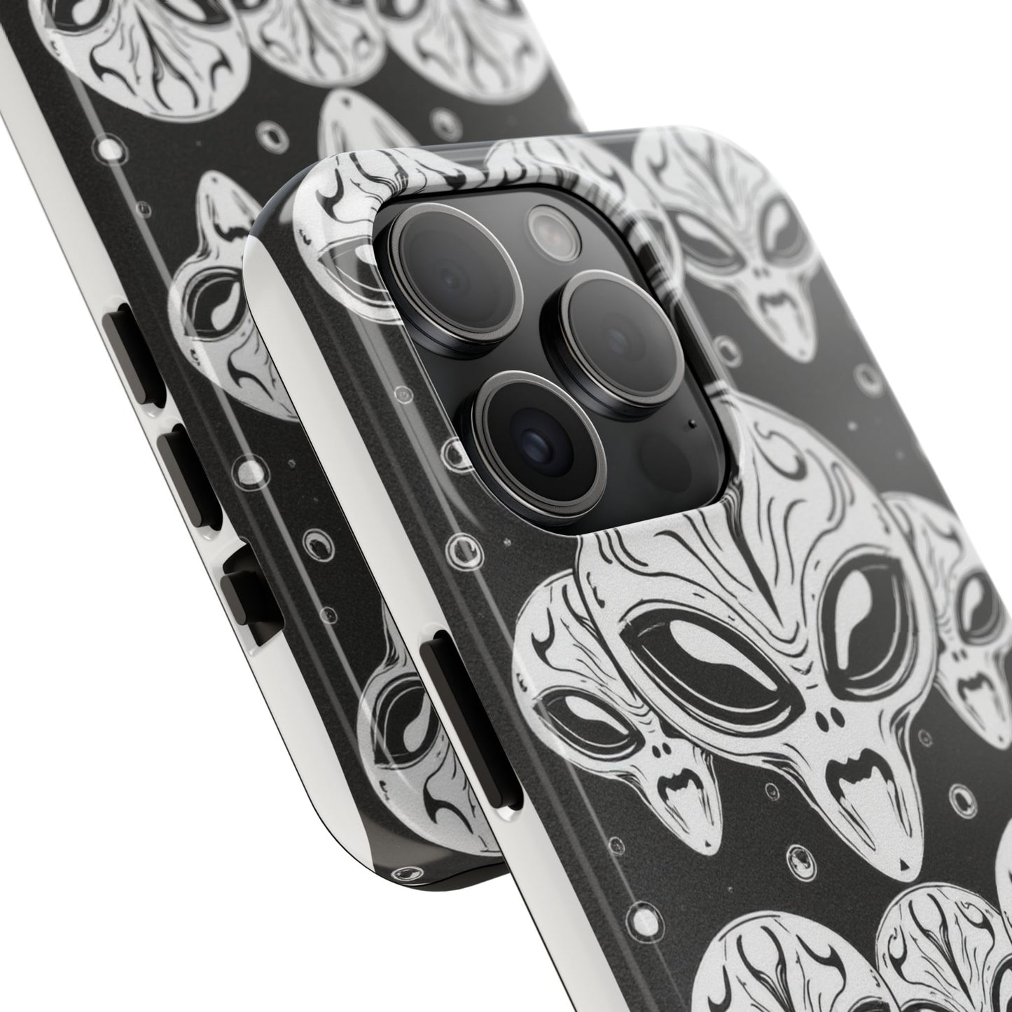 Alien Pattern Tough Phone Case - Durable Protection with Out-of-This-World Design