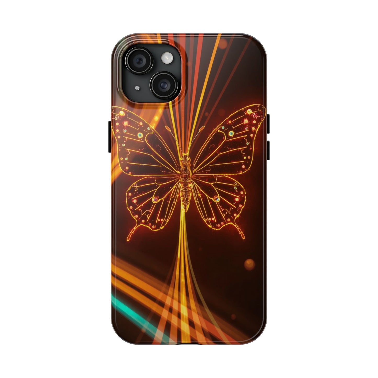 Elegant Butterfly Tough Phone Case - Stylish Protection for Nature Lovers