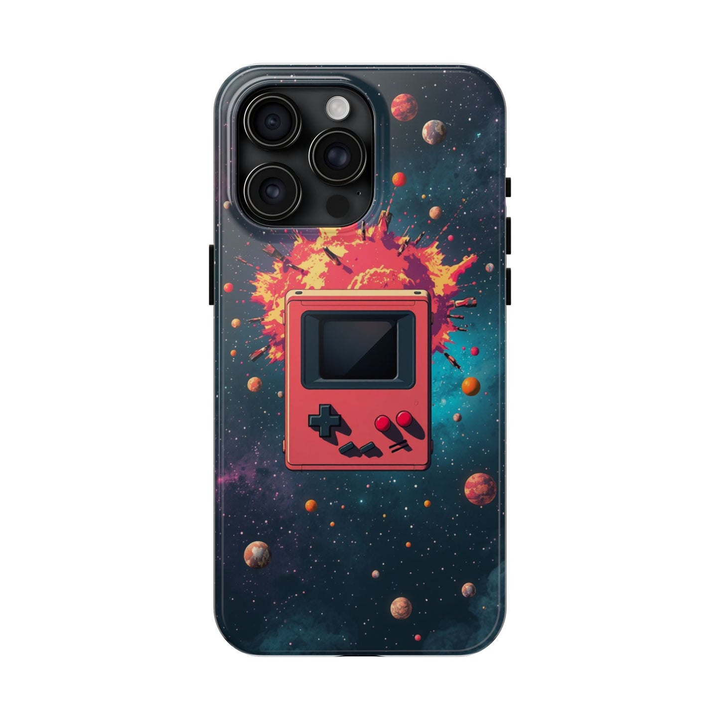 Retro Gaming Tough Phone Case - Space Adventure Design