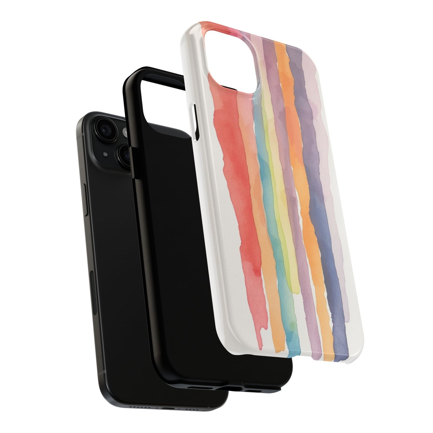 Colorful Watercolor Tough Phone Case - Stylish and Durable Cover for Creative Souls