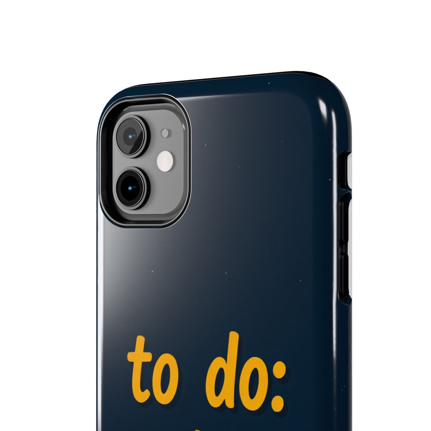 Funny Tough Phone Case - To Do: Nothing | Unique Gift for College Students, Lazy Days, Relaxation Motivation, Minimalist Phone Cover