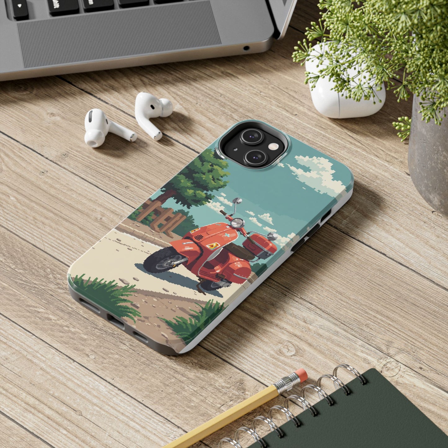 Retro Scooter Phone Case - Tough & Stylish Protection