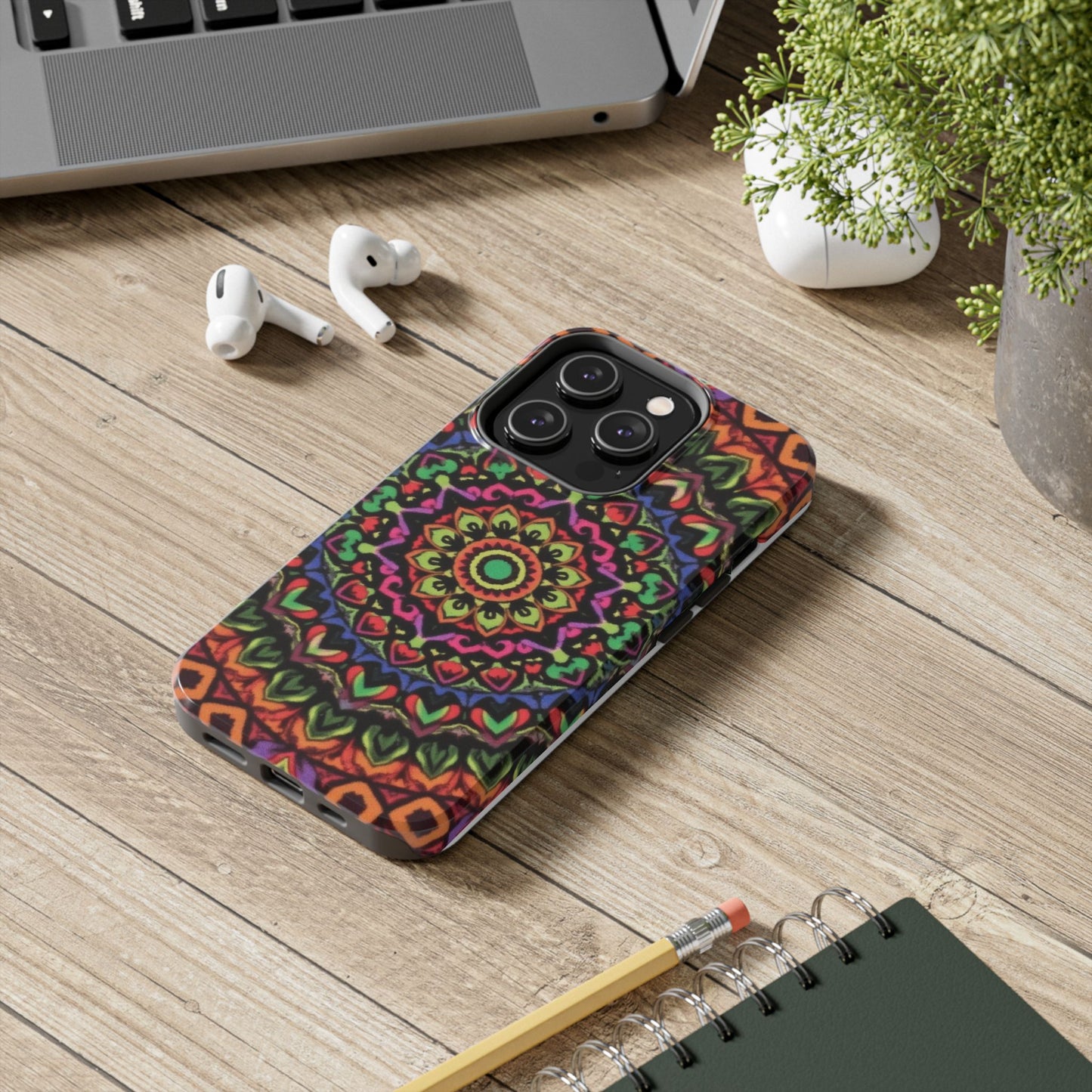 Colorful Mandala Tough Phone Case - Vibrant Designs for Trendy Protection - for iPhone