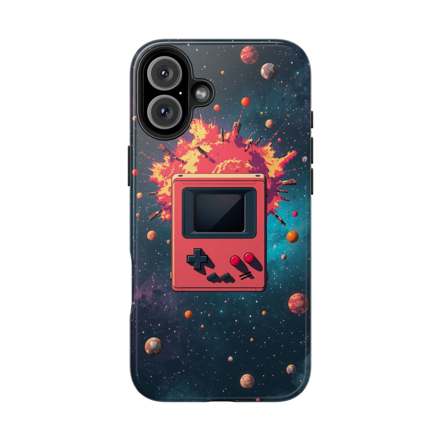 Retro Gaming Tough Phone Case - Space Adventure Design