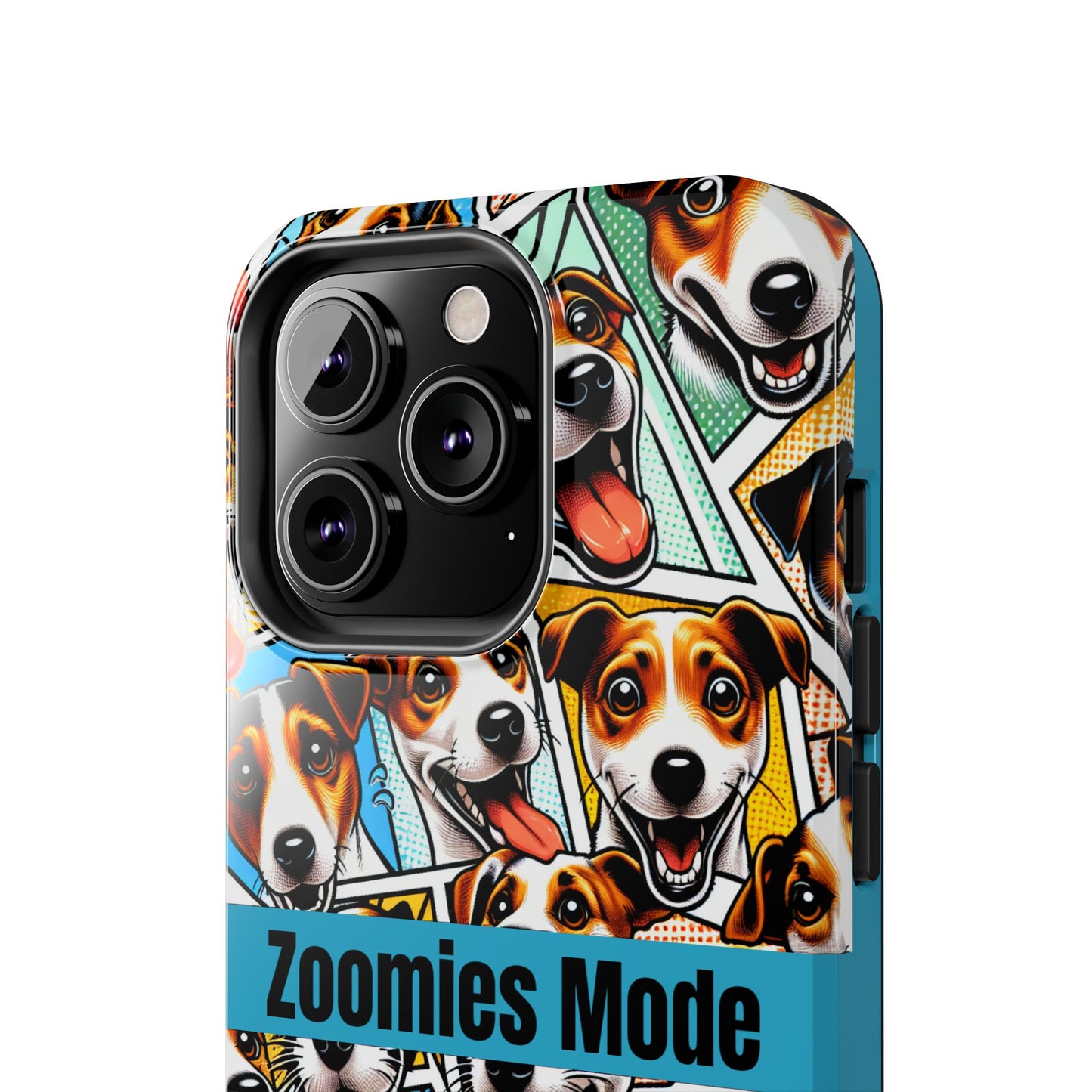 Zoomies Mode Jack Russell Tough Phone Case - Fun Dog Design Case for iPhone