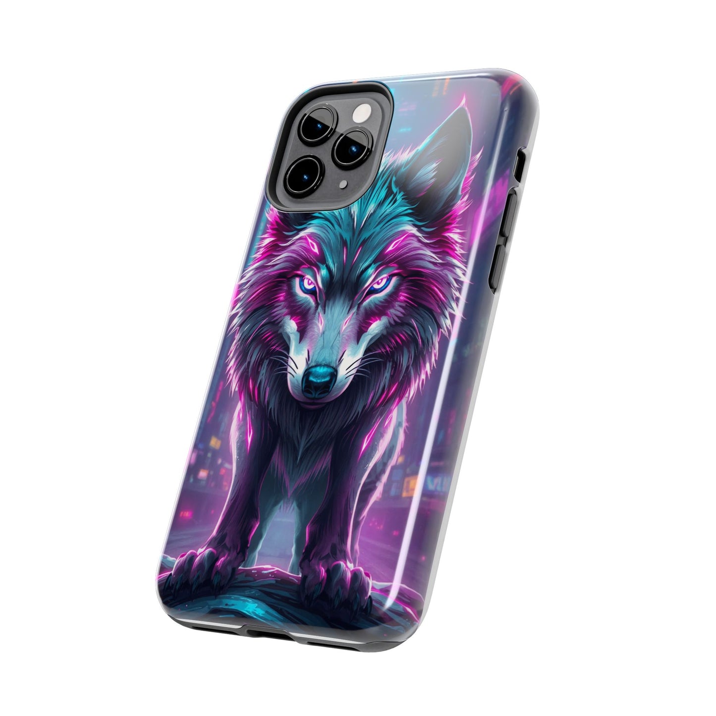 Fierce Wolf Phone Case - Tough & Vibrant Design for Animal Lovers
