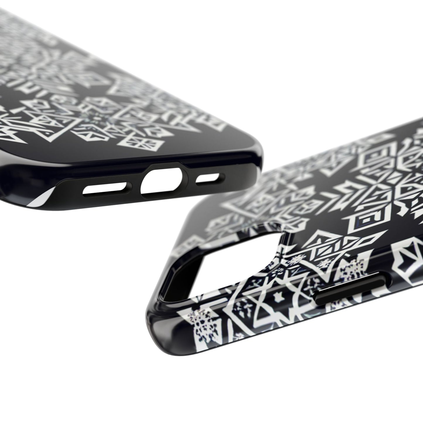 Winter Wonderland Tough Phone Case - Digital Snowflake - for iPhone