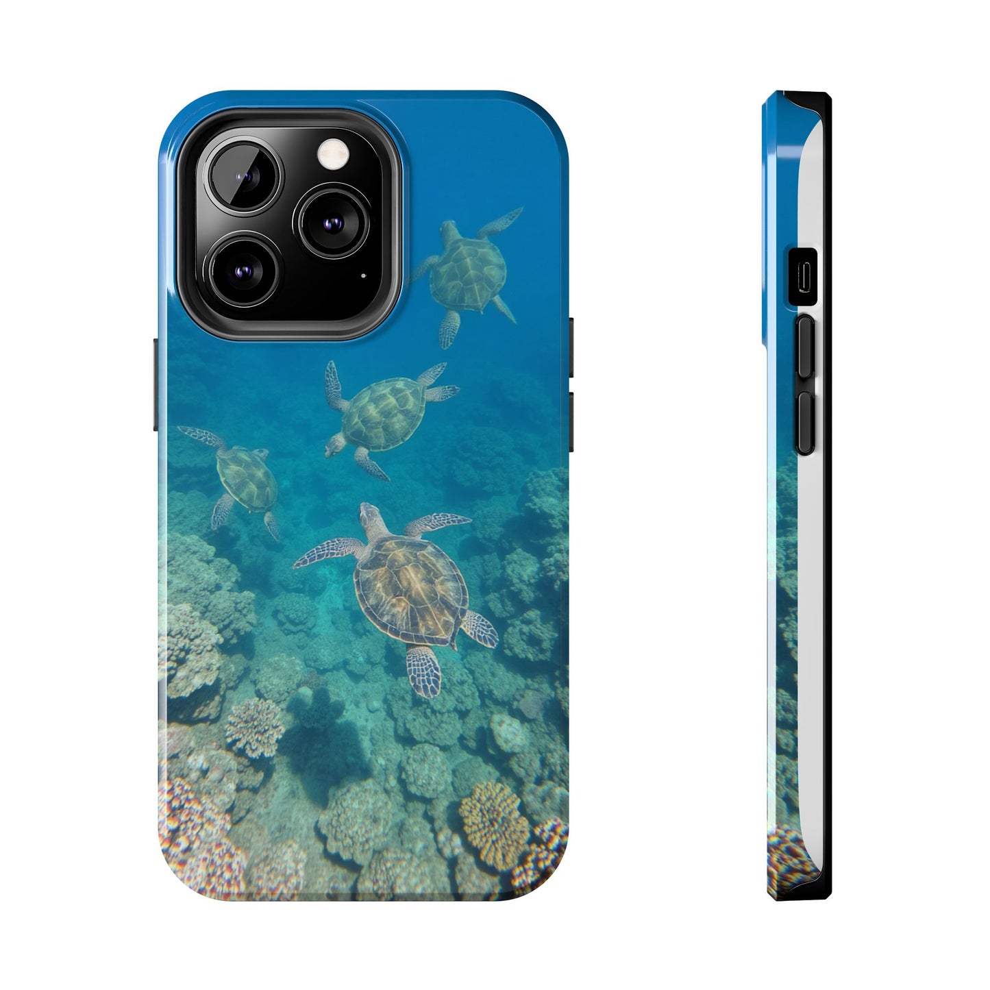 Ocean Turtle Tough Phone Cases - Durable Protection with Marine Art