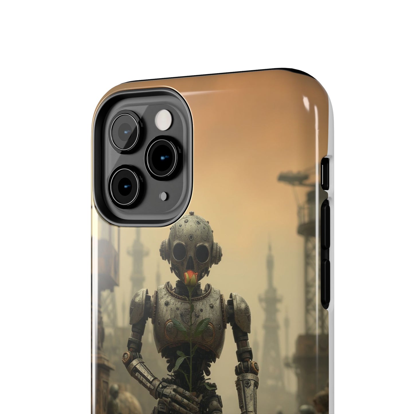Robotic Sentinel Tough Phone Case - Durable Protector for Sci-Fi Lovers