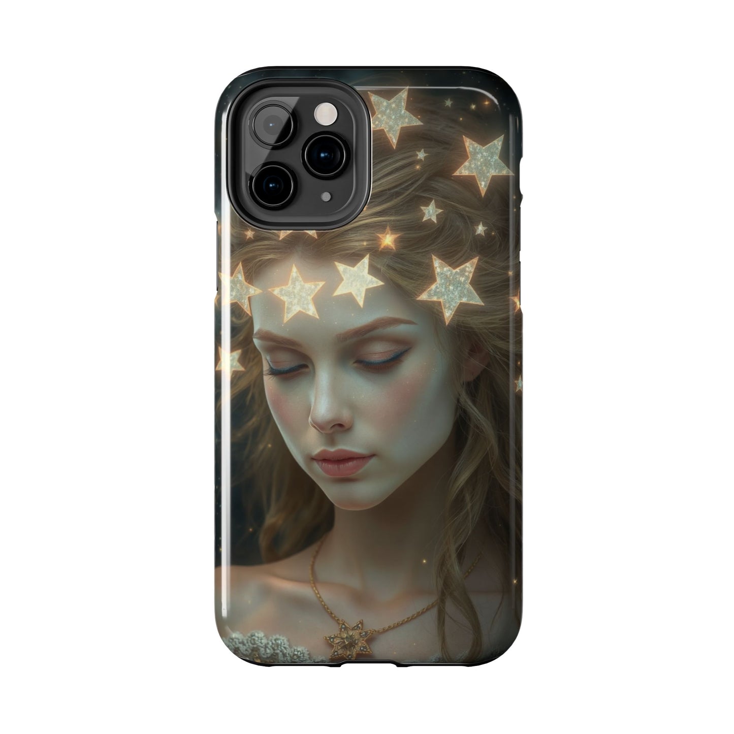 Celestial Dream Tough Phone Case - Artistic Starry Design for Style Enthusiasts