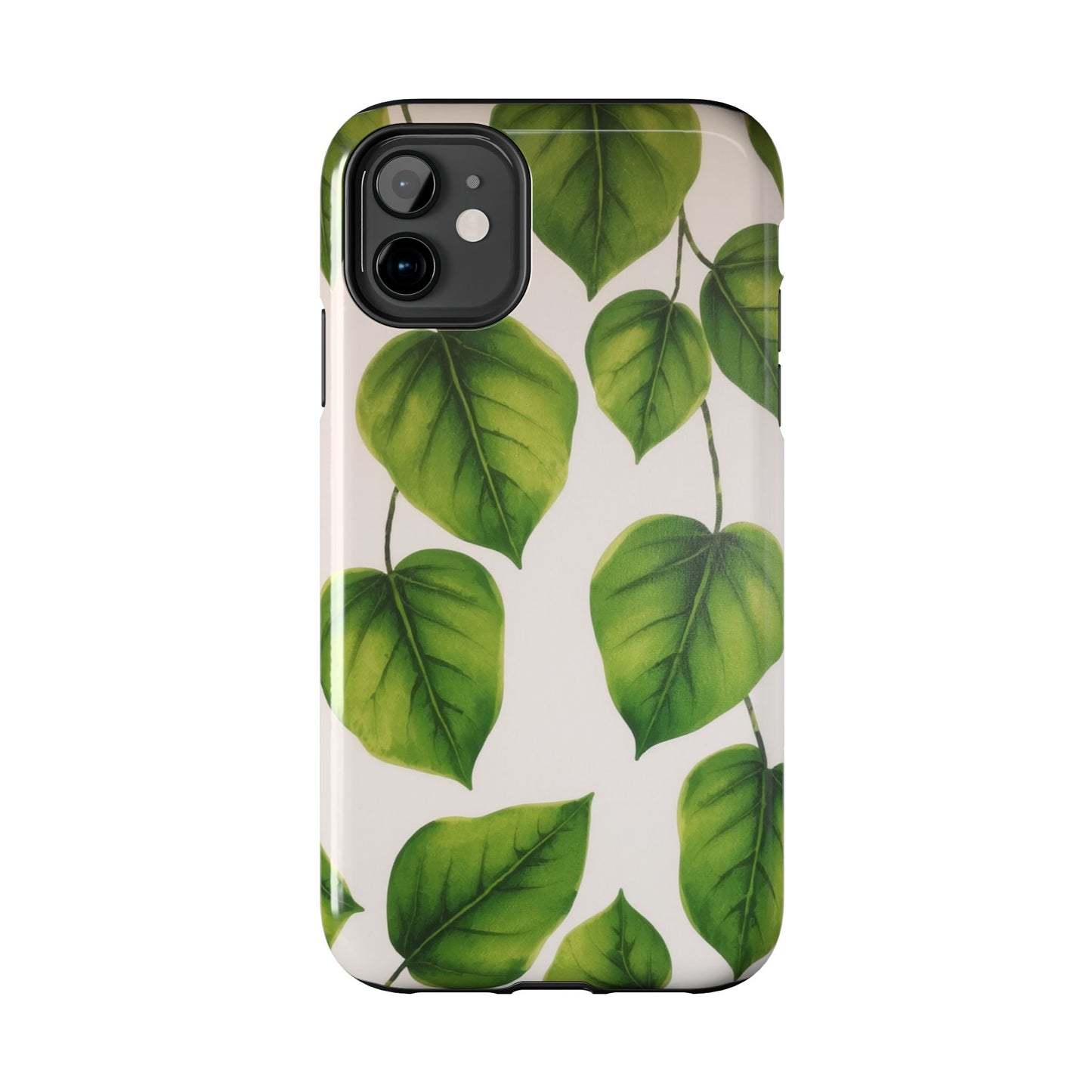 Tough Phone Cases with Green Leaf Design | Eco-Friendly Protection for Nature Lovers