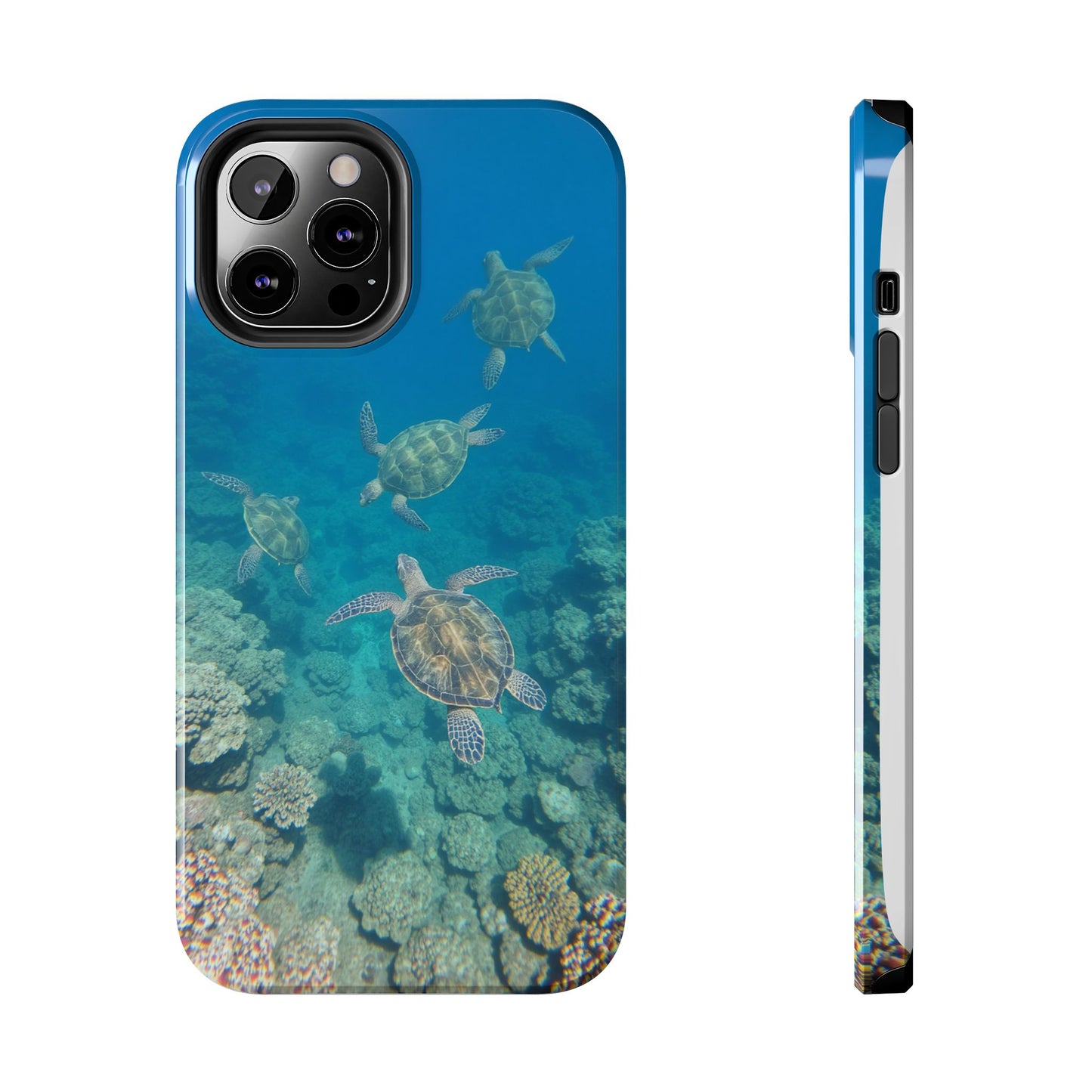 Ocean Turtle Tough Phone Cases - Durable Protection with Marine Art