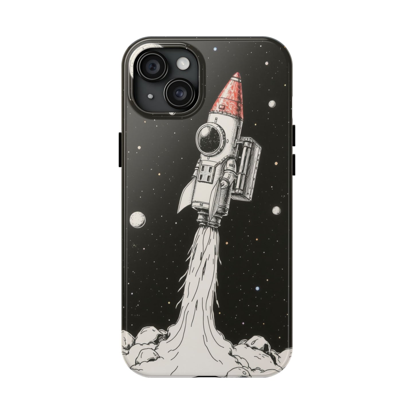 Cool Tough Phone Case for iPhone - Astro-Rocket Bond