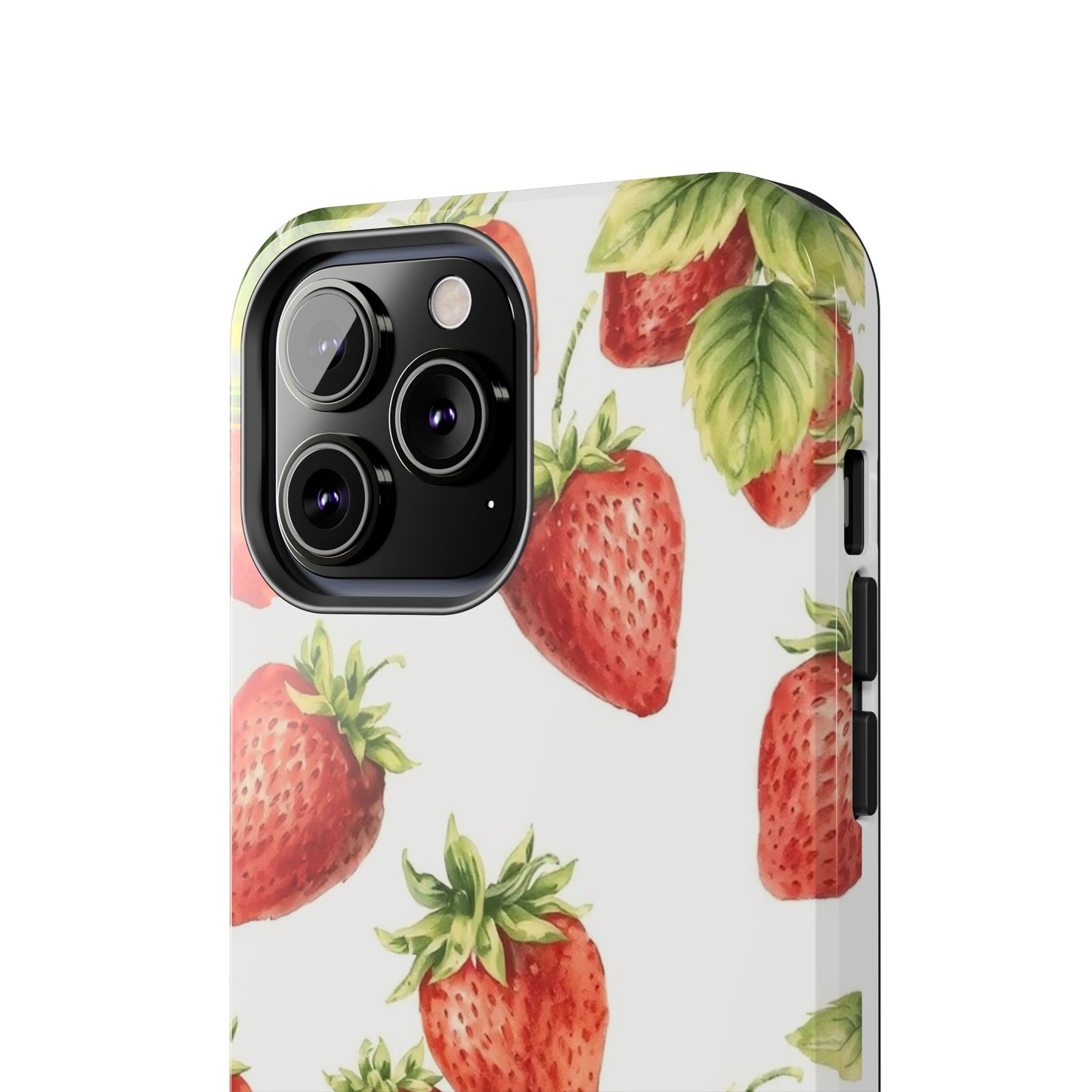 Strawberry Tough Phone Case - Durable Protection with a Fresh Design - for iPhone
