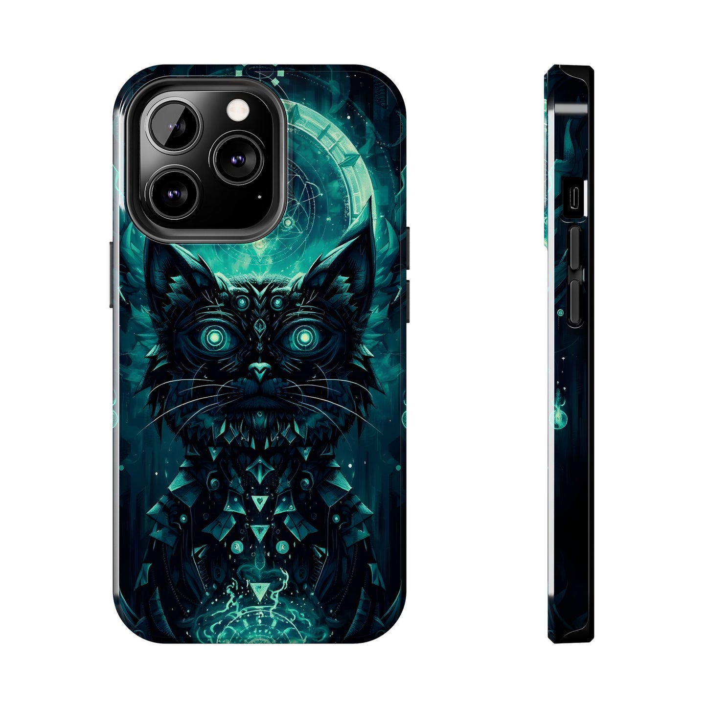 Mystical Dark Cat Phone Case - Tough Protective Cover for Cat Lovers - for iPhone