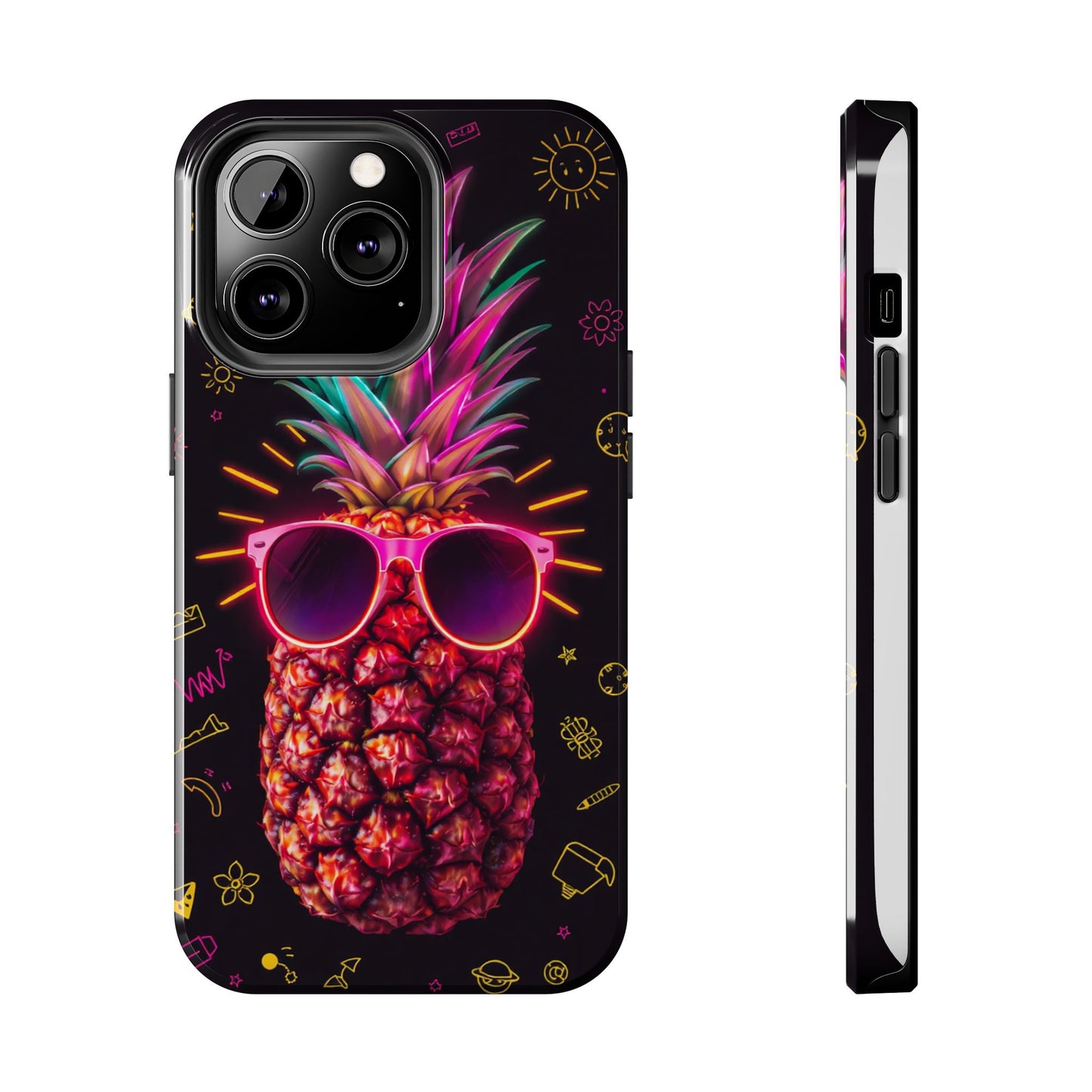 Tough Pineapple Phone Case - Cool, Vibrant Design Perfect for Summer Vibes