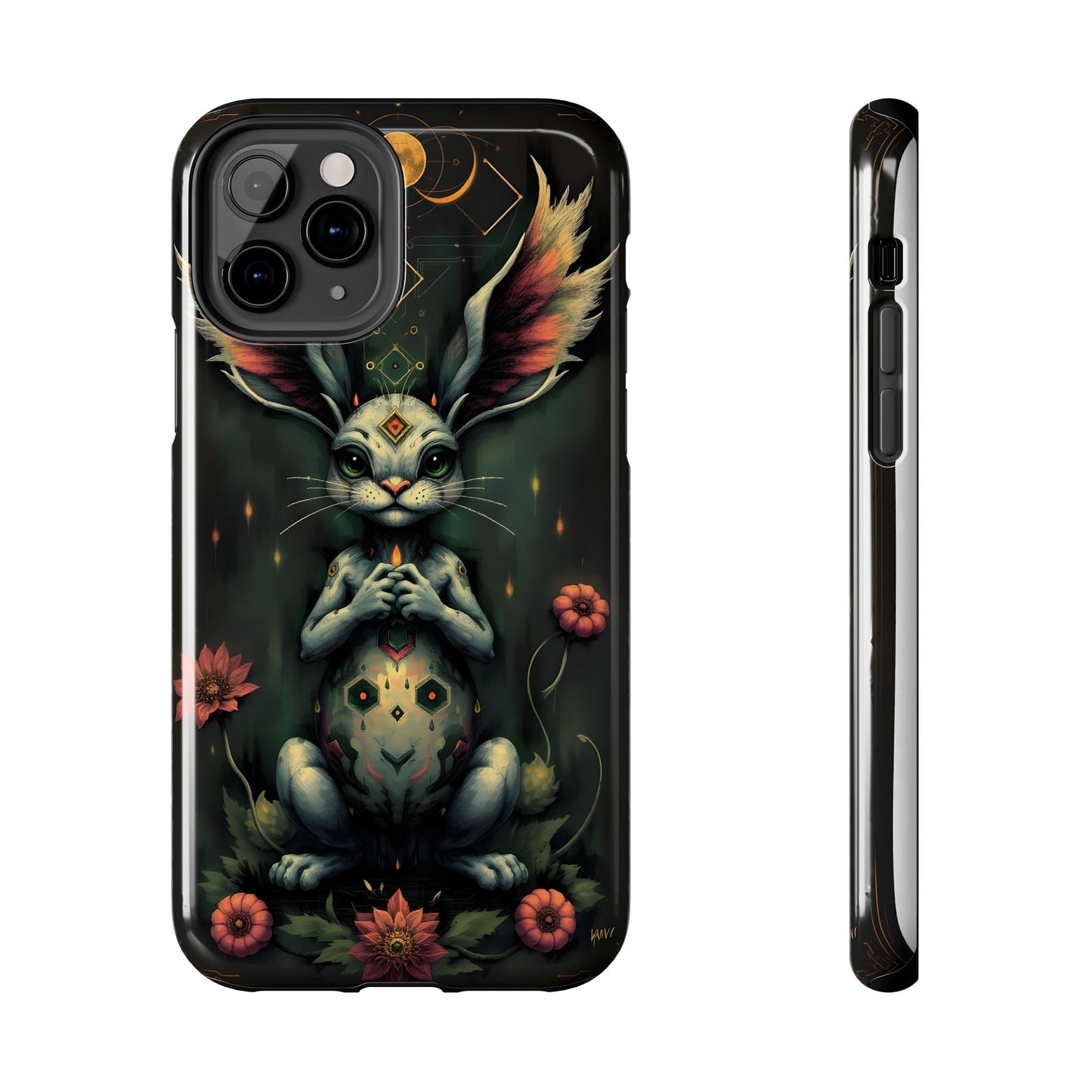 Artistic Rabbit Phone Cases - Unique and Durable Design of Mystical Bunny - for iPhone