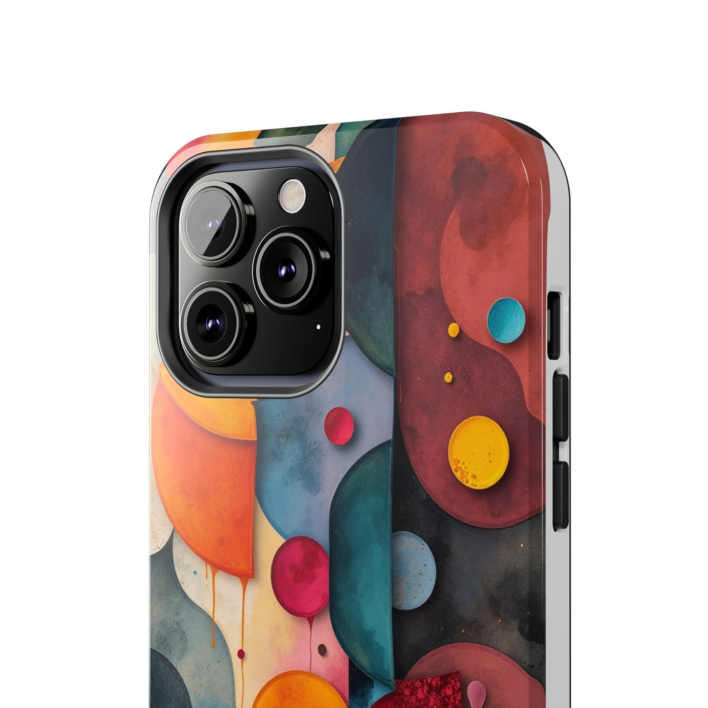 Artistic Tough Phone Cases - Colorful Abstract Design for Trendy Protection - for iPhone