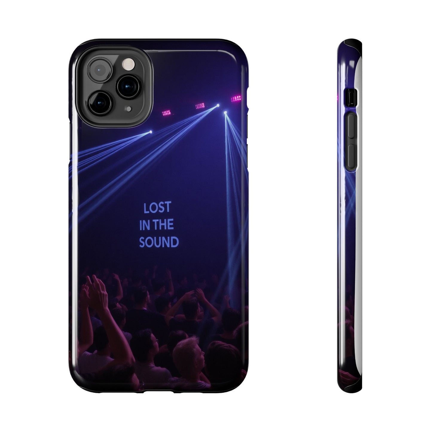 Vibrant Tough Phone Case - 'Lost in the Sound' Design for Music Lovers