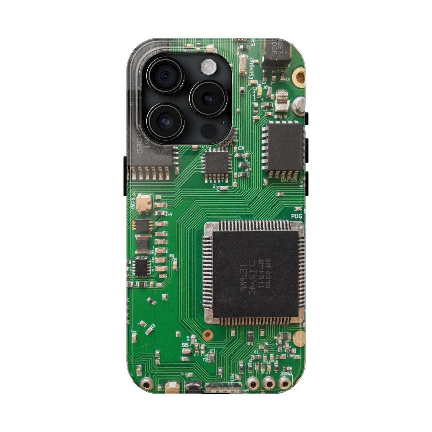 Circuit Board Tough Phone Case - Durable Tech Design