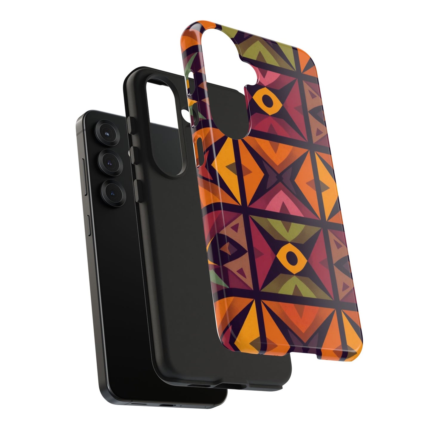 Vibrant Tribal Geometric Tough Phone Case - Colorful Protection for Your iPhone