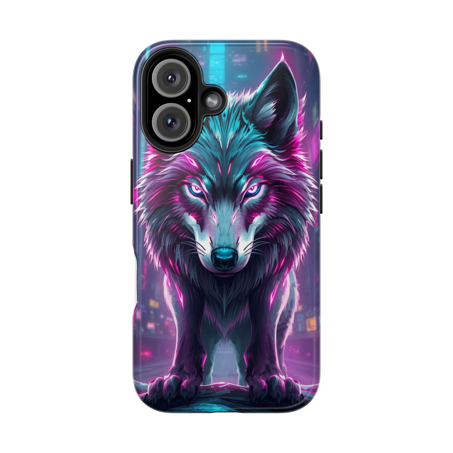 Fierce Wolf Phone Case - Tough & Vibrant Design for Animal Lovers
