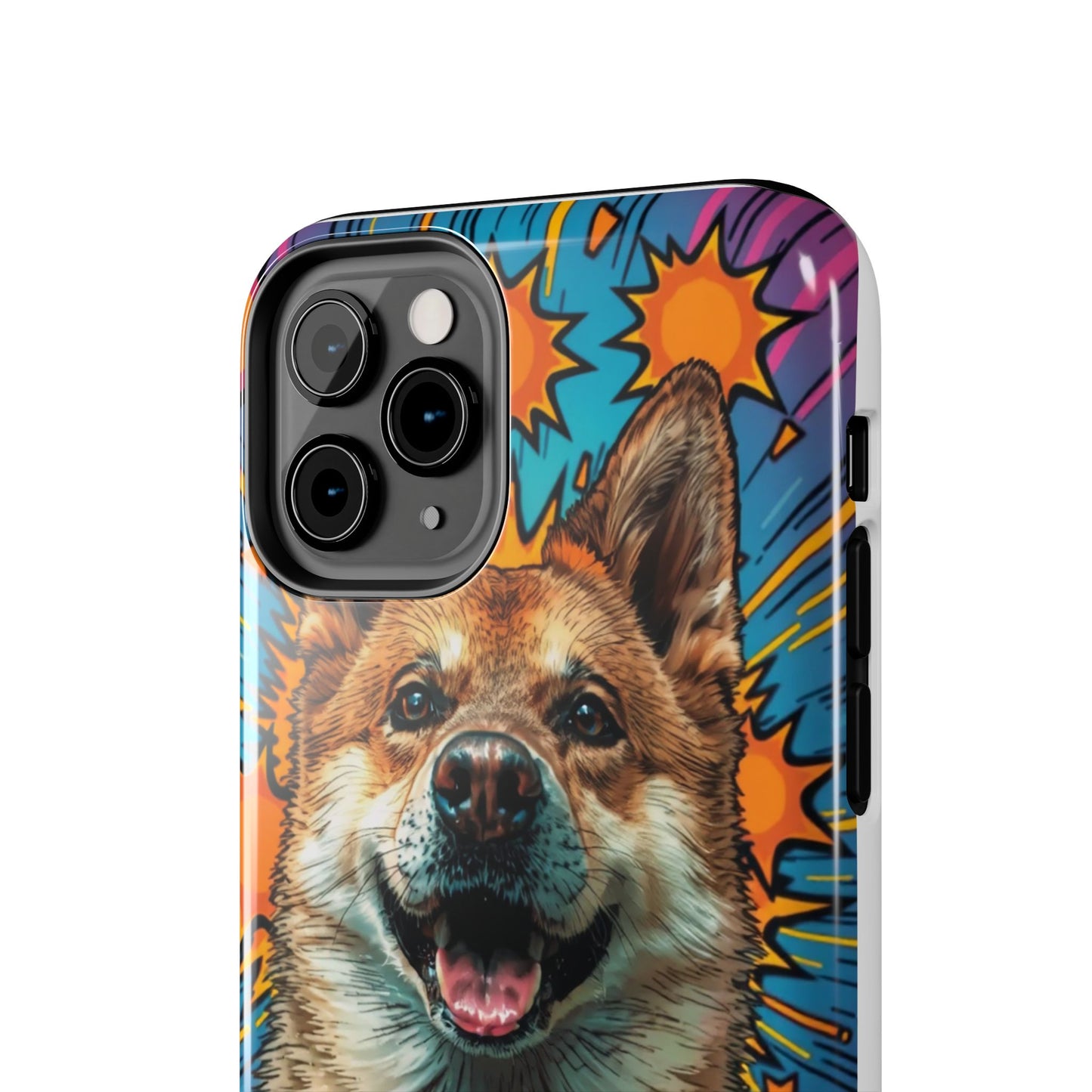 Vibrant Corgi Tough Phone Case - Fun Design for Pet Lovers