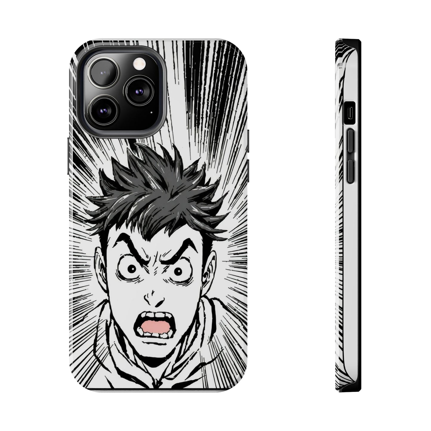 Intense Graphic Phone Case - Tough Design for Anime Fans