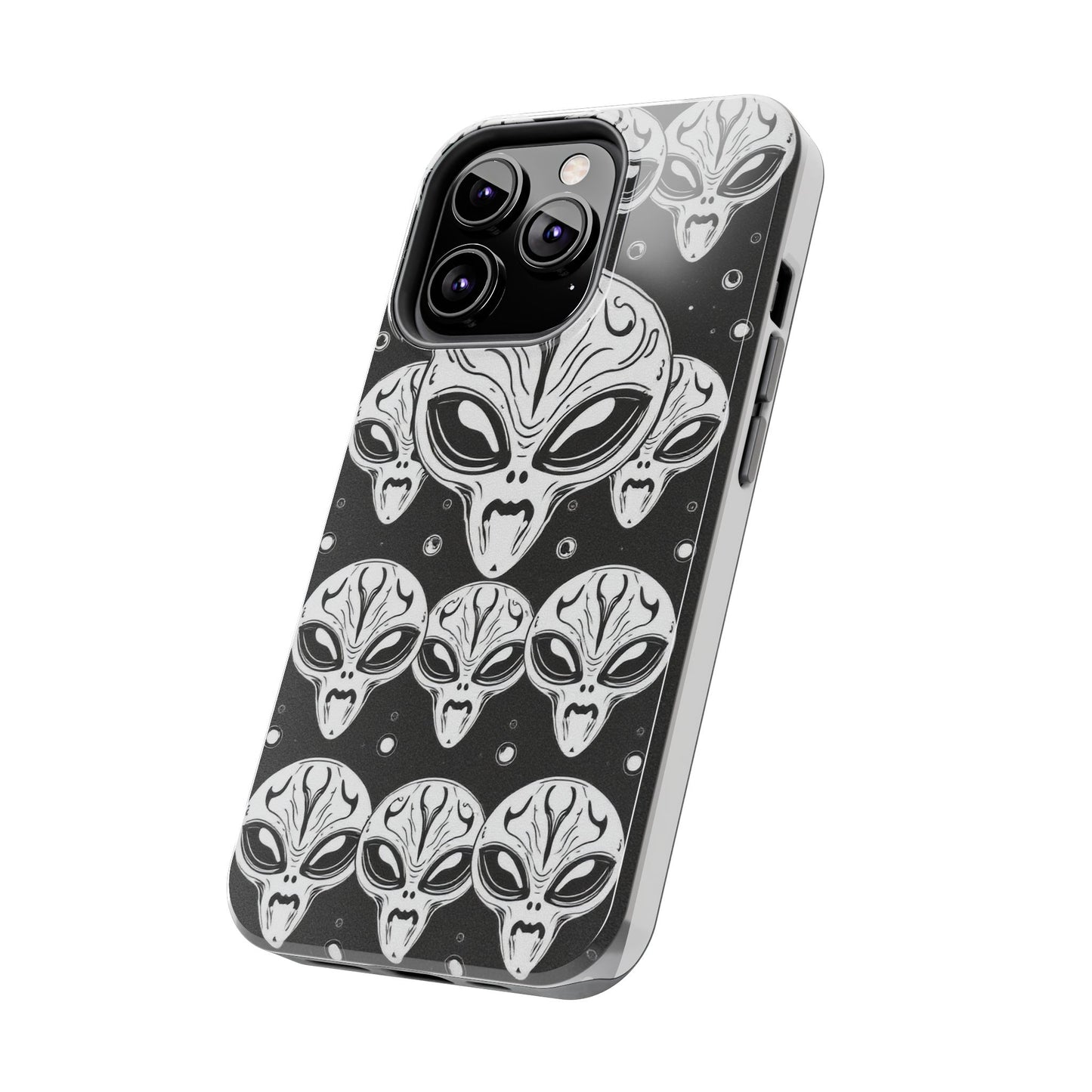Alien Pattern Tough Phone Case - Durable Protection with Out-of-This-World Design