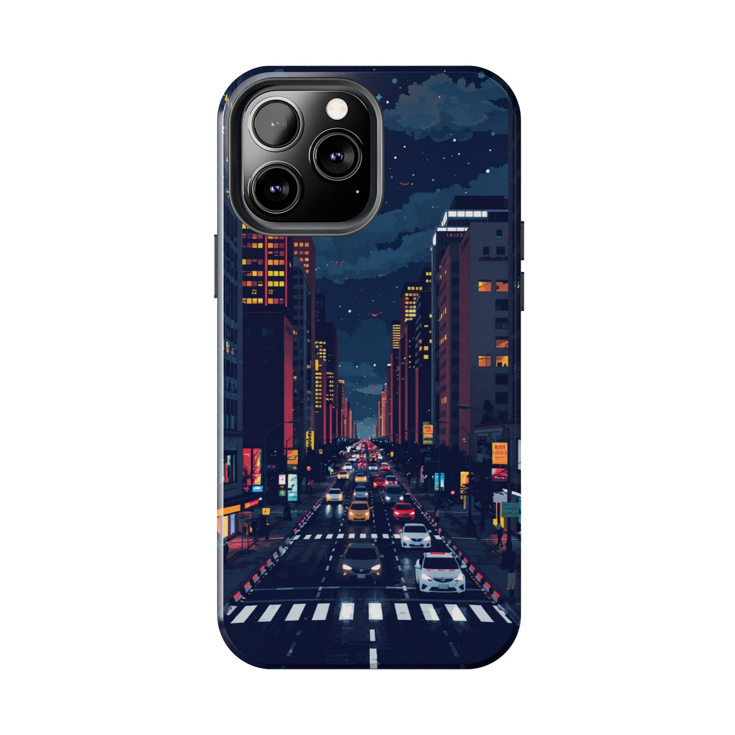 Urban Nightlife Tough Phone Case - Durable & Stylish Protection