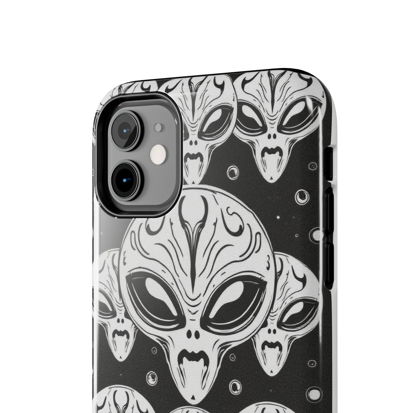 Alien Pattern Tough Phone Case - Durable Protection with Out-of-This-World Design