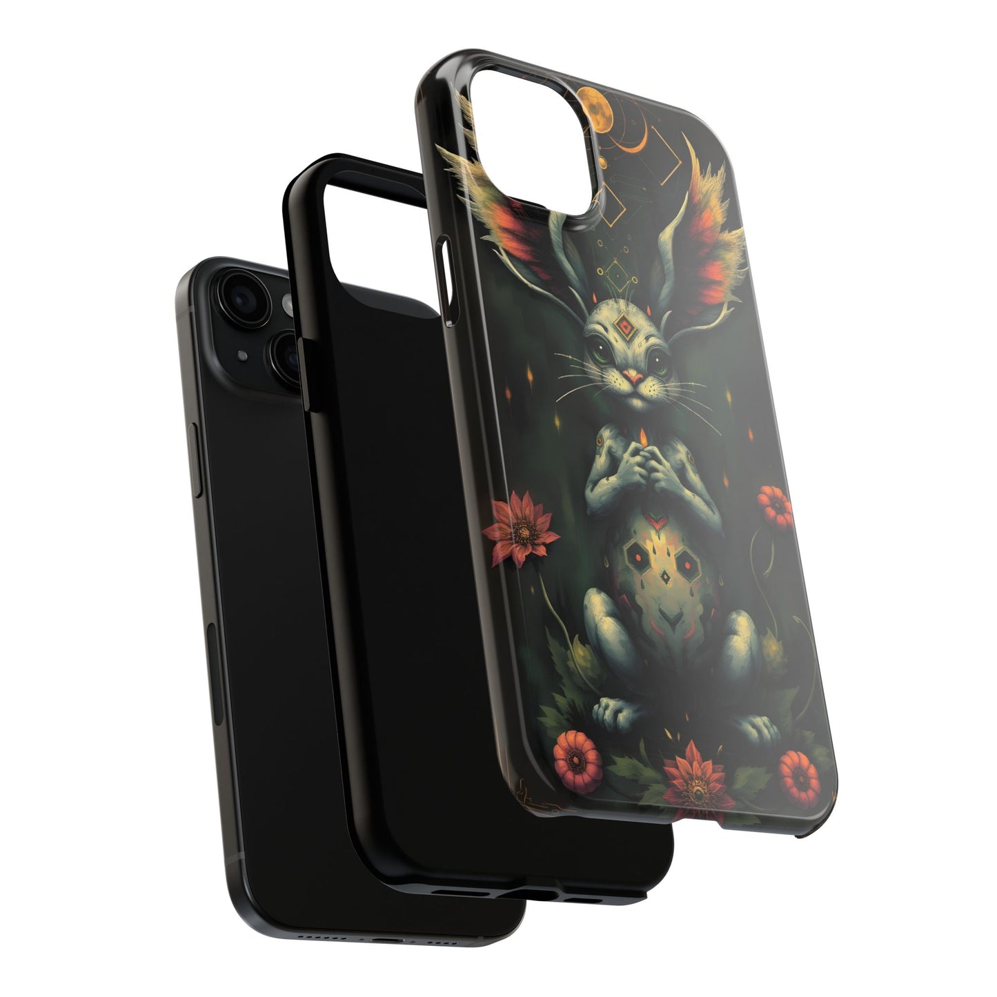 Artistic Rabbit Phone Cases - Unique and Durable Design of Mystical Bunny - for iPhone